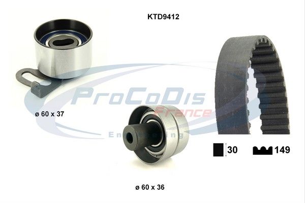 PROCODIS FRANCE Hammasrihma komplekt KTD9412